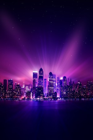 the glowing city